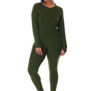 Long Sleeve Crop W/Thumb Hole And Legging …